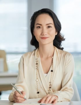 Pretty Chinese business woman